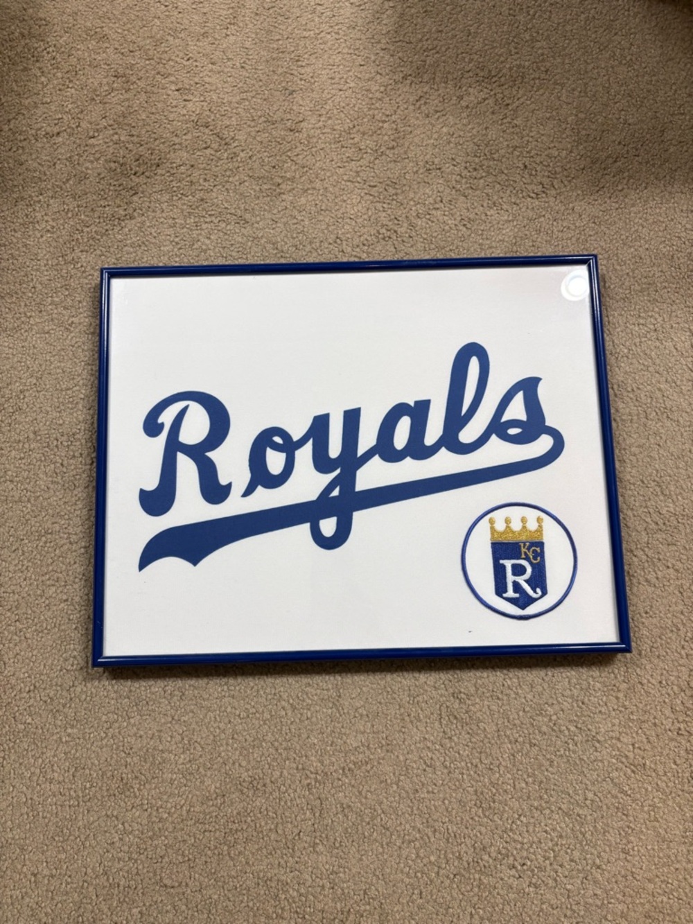 MLB Royals Framed Wall Art - Blue and White